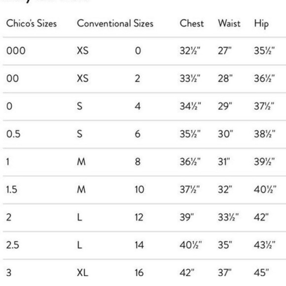 NWT Chicos 3/4 sleeve top - Picture 7 of 7